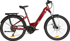 Discovery Rosemont LS E-Bike - Burgundy - Step Through