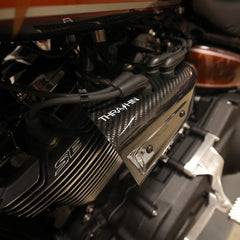 Thrashin Supply - Air Scoop | Milwaukee Eight Engine - Gloss Twill Weave Carbon