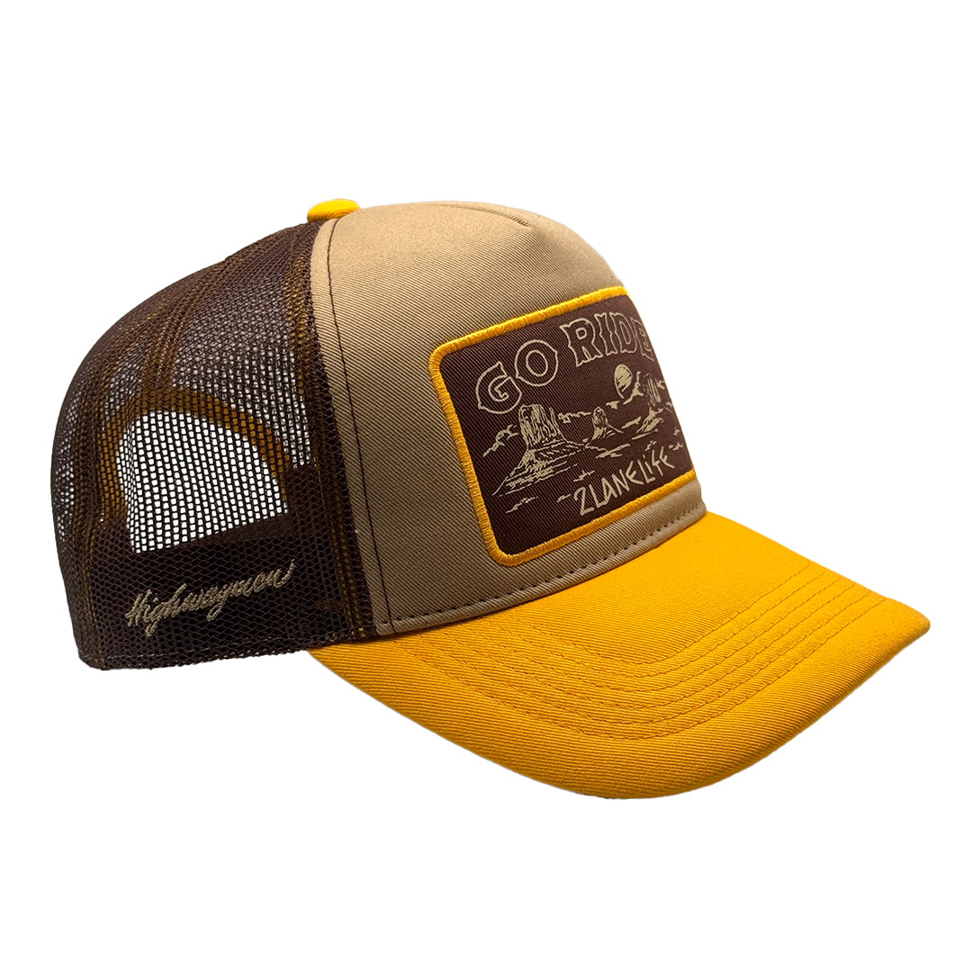 GO RIDE - 5 Panel Mesh Trucker Hat