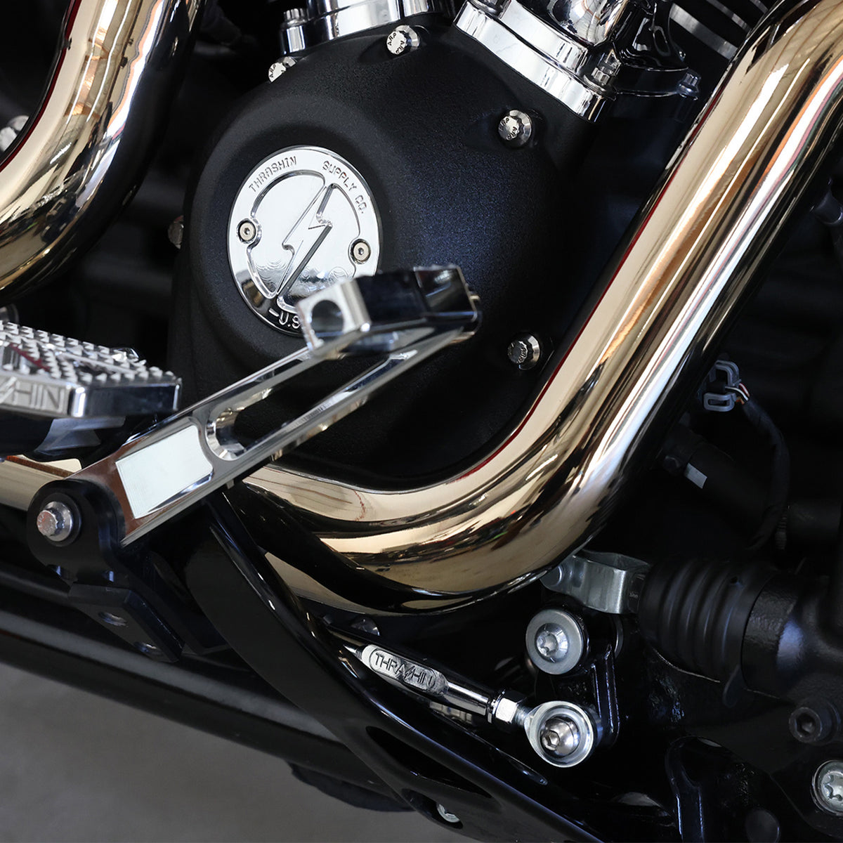 M8 Softail Adjustable Brake Linkage - Chrome