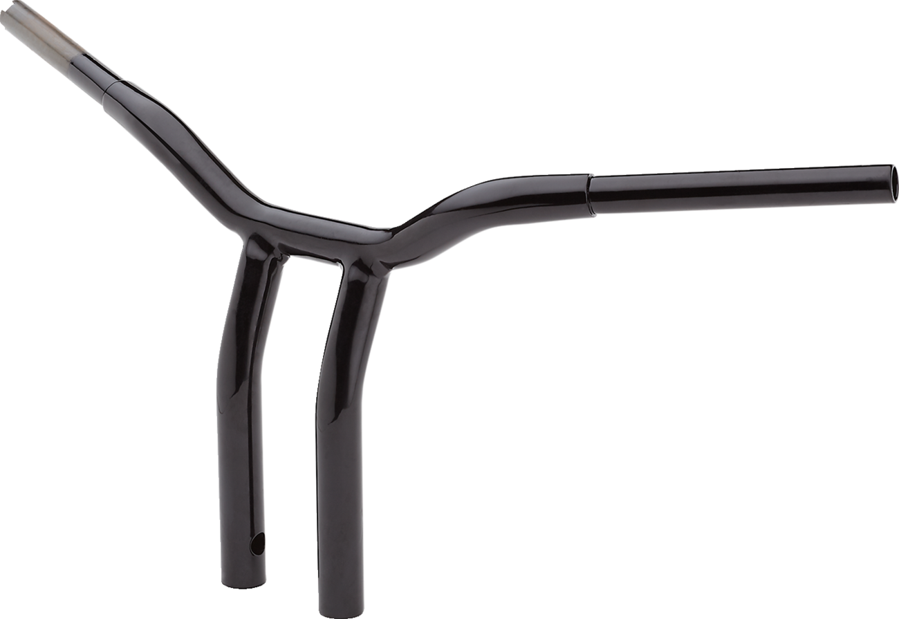 12" Handlebar - Kage Fighter - One Piece - Bent - Black | LA Choppers