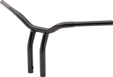 La Choppers 12" Handlebar - Kage Fighter - One Piece - Bent - Black |