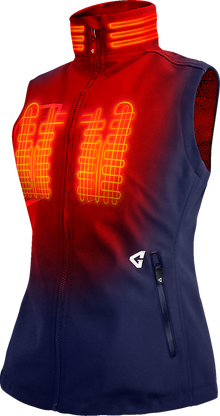 Gerbing Heated Clothing Women'S 7V Torrid Softshell Heated Vest 2.0 - Navy |