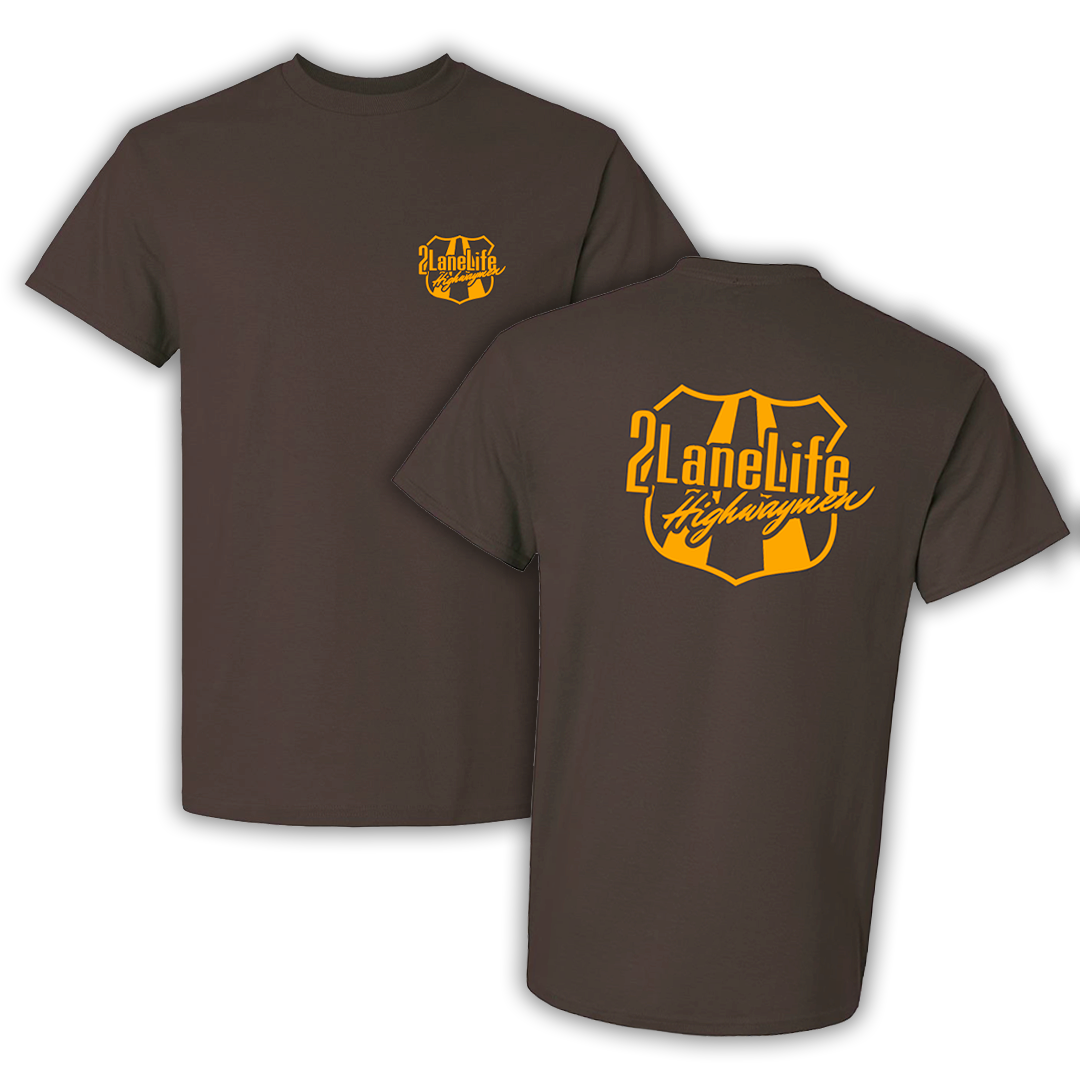 V6 Highway Badge T - Chocolate