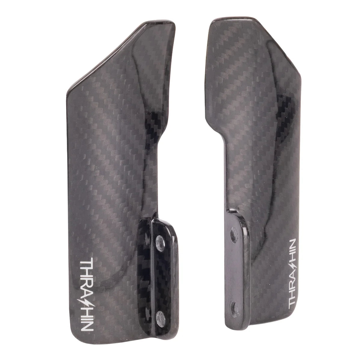 Thrashin Inverted Bagger Fork Guard - Gloss Twill Weave Carbon