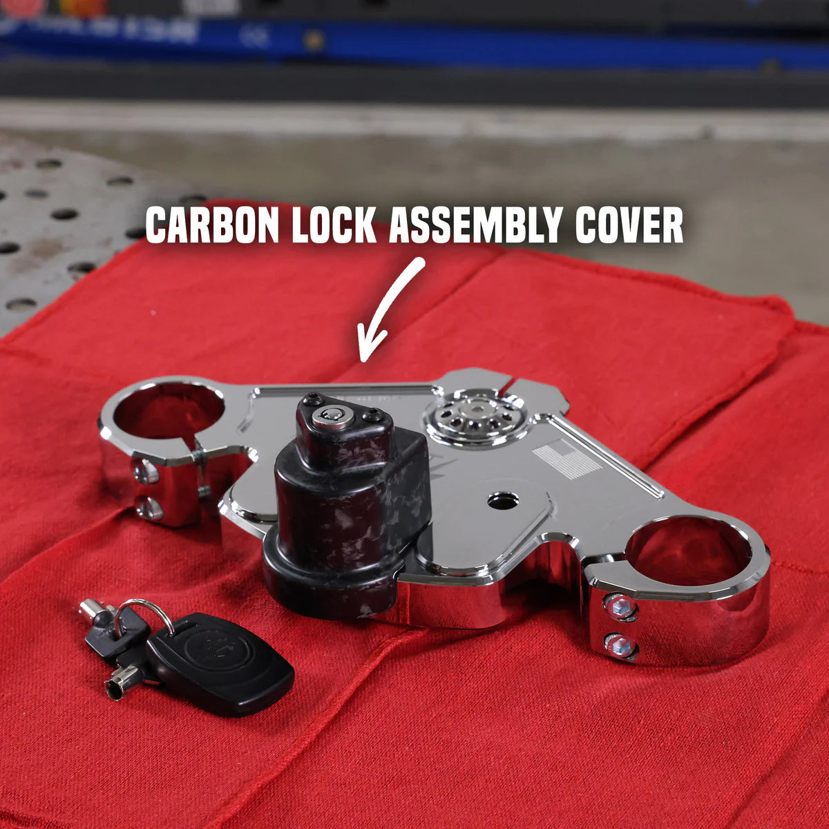 Carbon Fiber OEM Lock Cover - Gloss Twill Weave Carbon (SHIPS JANUARY 2025)