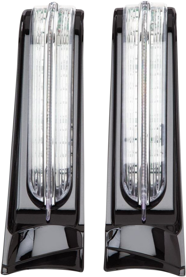 Ciro Filler Panel Light - Clear Lens - Red Leds - Black |