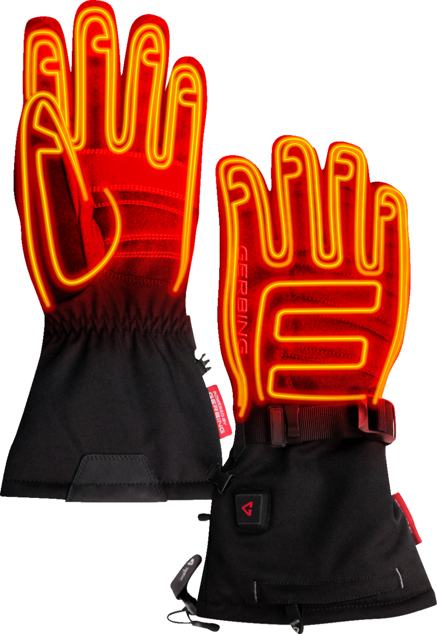 7V S7 Battery Heated Gloves - Black | Gerbing Heated Clothing