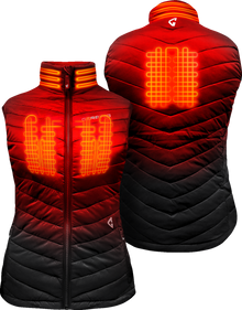 Gerbing Heated Clothing Women'S 7V Khione Puffer Heated Vest 2.0 - Black |
