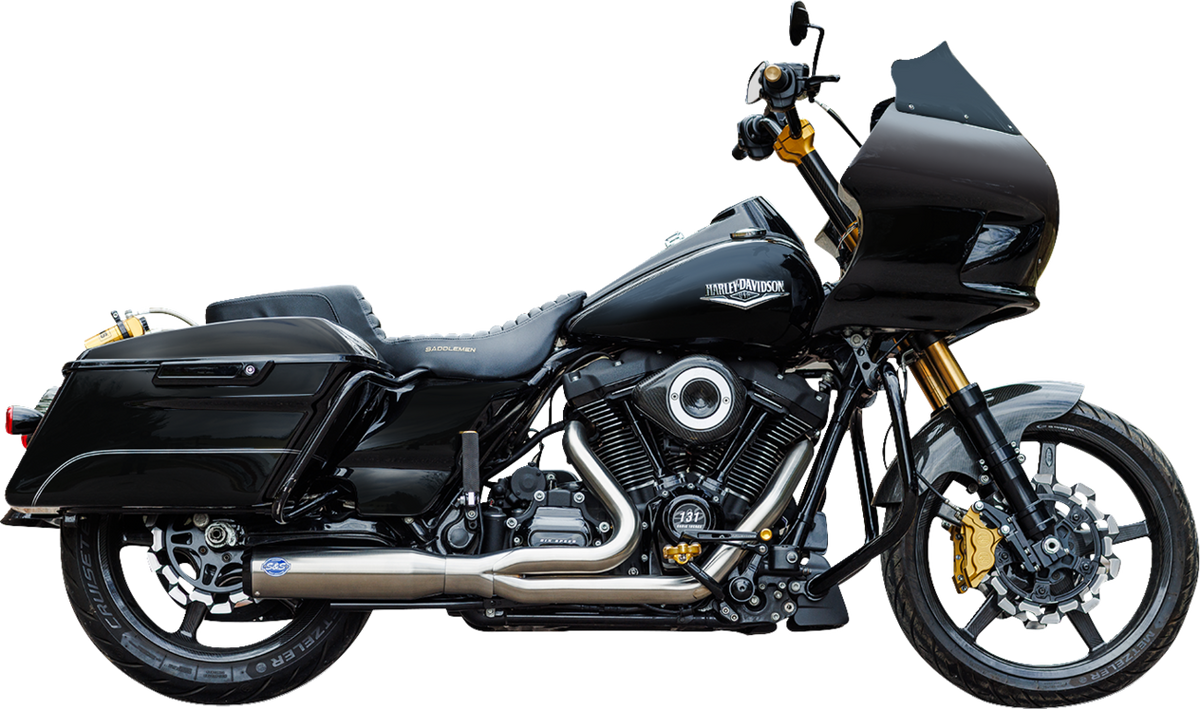 S&S Cycle 2-Into-1 Qualifier Exhaust System - 50-State - Silver