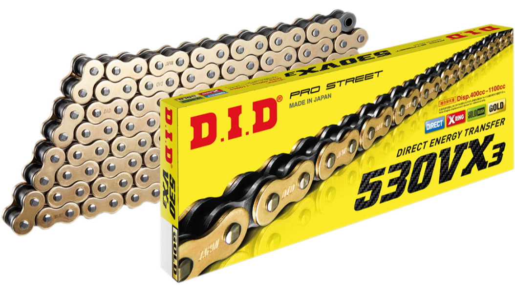 DID 530 VX3 - Drive Chain - 130 Links - Gold