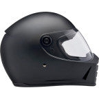 Biltwell Lane Splitter Helmet Flat Black Factory