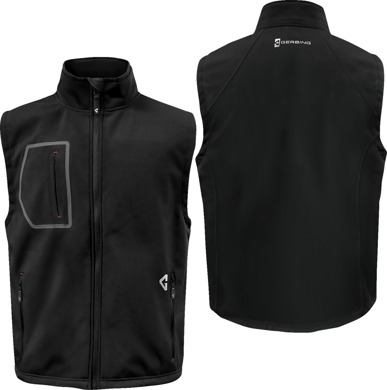 7V Torrid Softshell Heated Vest 2.0 - Black - MENS - 2XL | Gerbing Heated Clothing