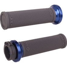 ODI - Ruffian Lock-On Street Grips - Cable - Black/Anodized Blue