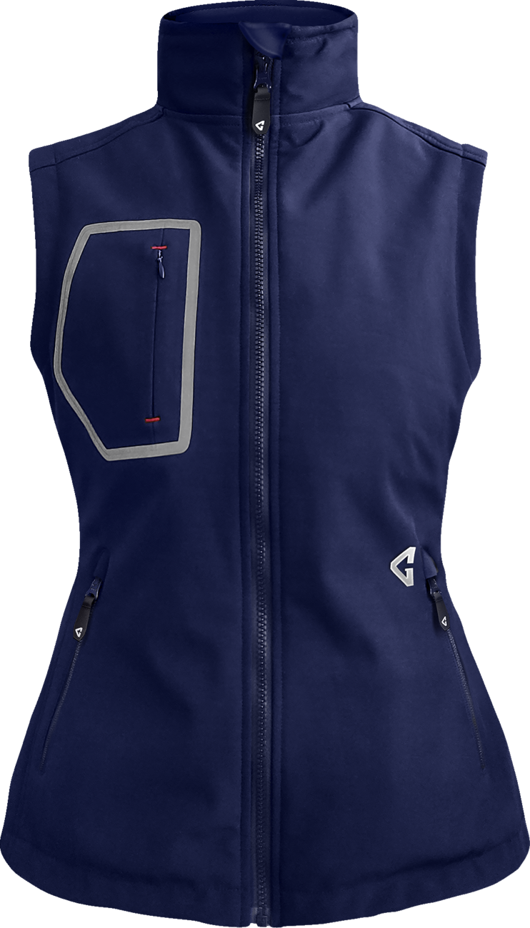 Women's 7V Torrid Softshell Heated Vest 2.0 - Navy | Gerbing Heated Clothing