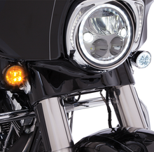 Ciro Front Fang® Signal Light Inserts - Chrome - Amber Lens |