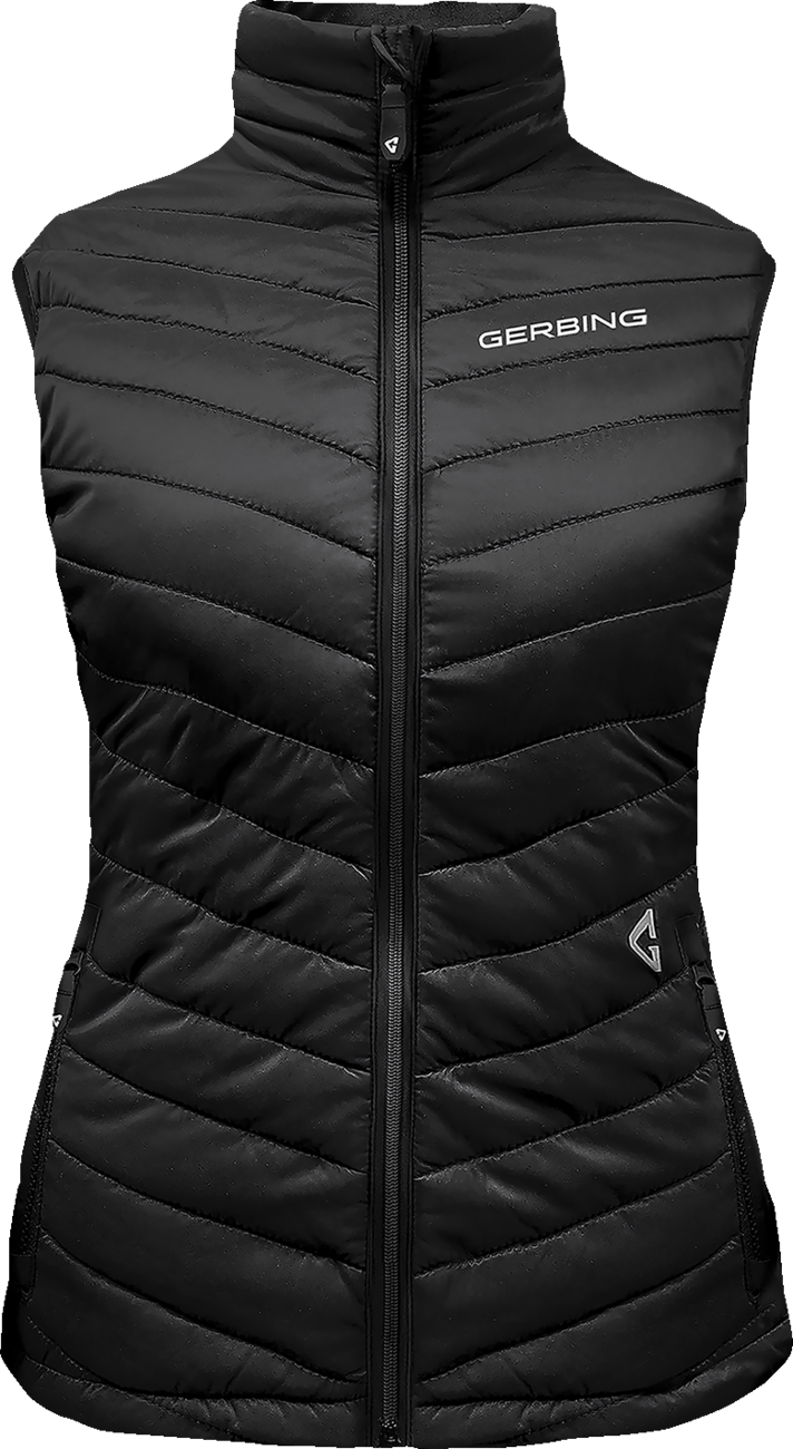 Women's 7V Khione Puffer Heated Vest 2.0 - Black | Gerbing Heated Clothing