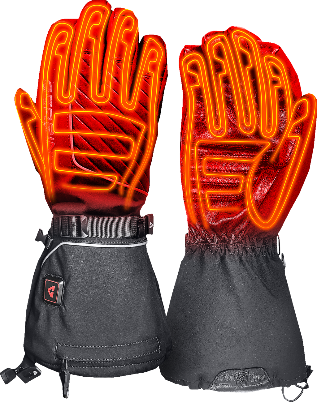 7V Atlas Ultra-Flex Battery Heated Gloves - Black | Gerbing Heated Clothing