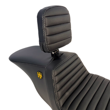 Saddlemen "Highwaymen" Tour Step-Up™ Seat W/ Rider Backrest Tuck & Roll 2008-2023 Flhr, Flht, Flhx & Fltr (Touring Models) - Includes Trikes (09-13)
