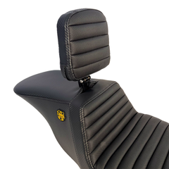 "Highwaymen" Tour Step-Up™ Seat w/ Rider Backrest Tuck & Roll 2008-2023 FLHR, FLHT, FLHX & FLTR (Touring Models) - Includes Trikes (09-13)