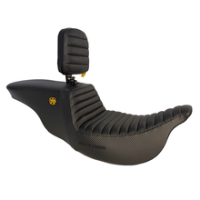Saddlemen "Highwaymen" Tour Step-Up™ Seat W/ Rider Backrest Tuck & Roll 2008-2023 Flhr, Flht, Flhx & Fltr (Touring Models) - Includes Trikes (09-13)