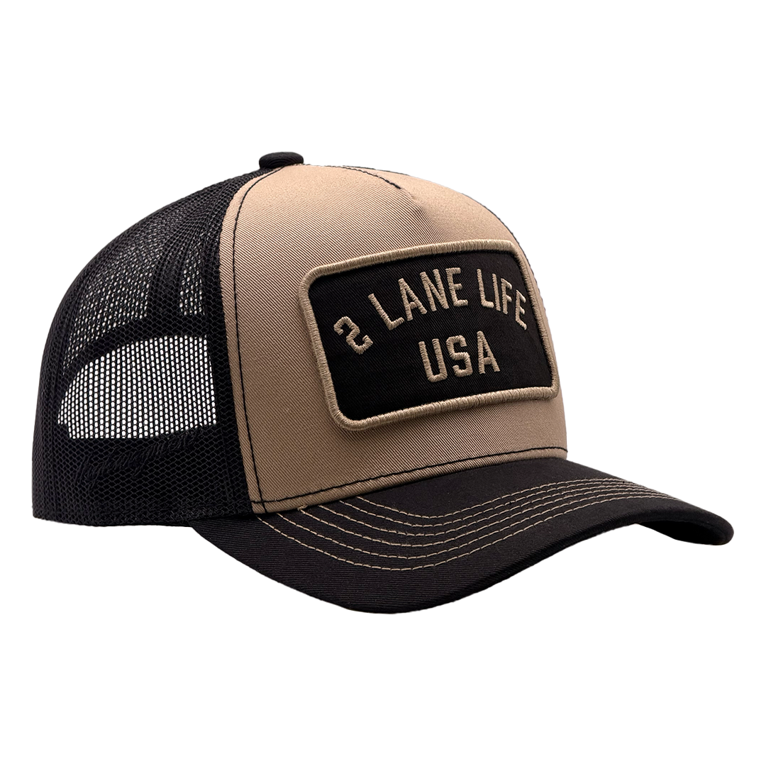 2LaneLife "USA" 5 Panel Mesh Trucker Hat