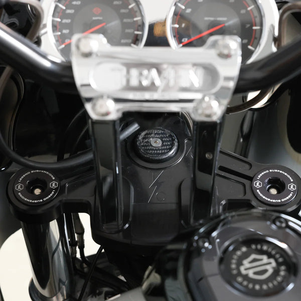 Thrashin Supply Carbon Stem Cap | Road Glide - Gloss Woven