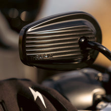 Thrashin Billet Mini Mirrors / Finned - Black