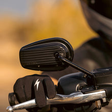 Thrashin Billet Mini Mirrors / Finned - Black