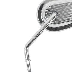 Thrashin Billet Mini Mirrors / Finned - Chrome