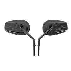 Thrashin Billet Mini Mirrors / Flame - Black