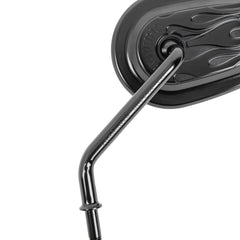 Thrashin Billet Mini Mirrors / Flame - Black
