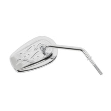 Thrashin Billet Mini Mirrors / Flame - Chrome