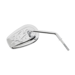 Thrashin Billet Mini Mirrors / Flame - Chrome