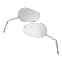 Thrashin Billet Mini Mirrors / Flame - Chrome