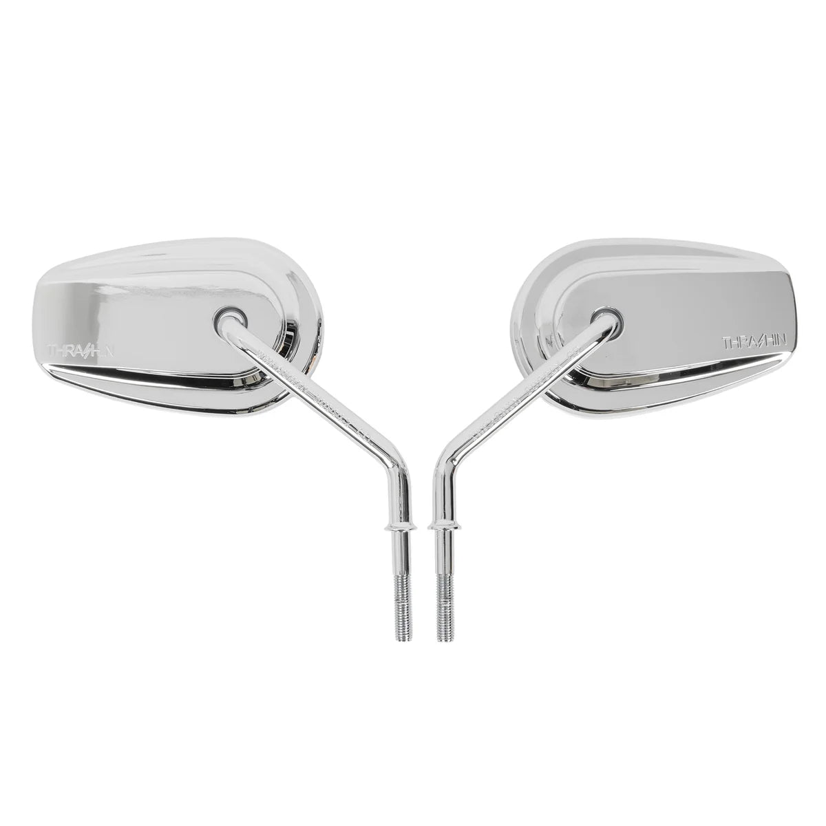 Thrashin Billet Mini Mirrors / Smooth - Chrome