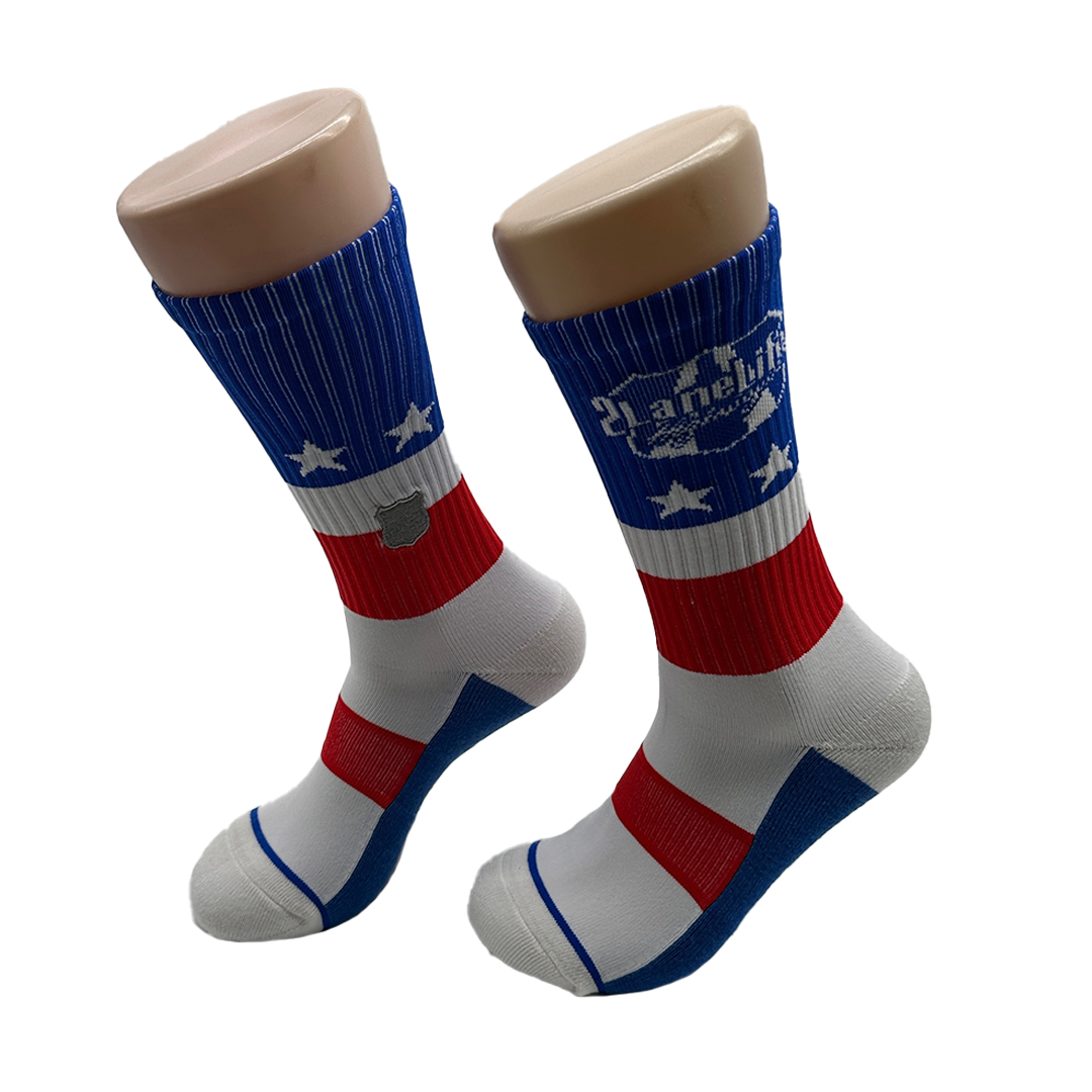 Highwaymen V3 Socks - Red, White & Blue