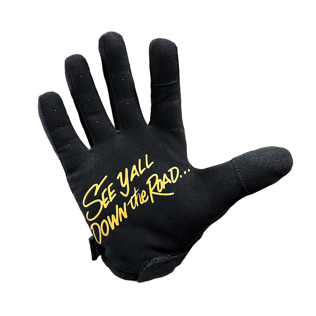 Highwaymen V2 Synthetic Palm Gloves - "See Y'all Down the Road"