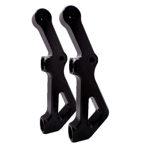 Lyndall TTI Radial Front Brackets 11.8 inch with Spacer Black Dual Disc