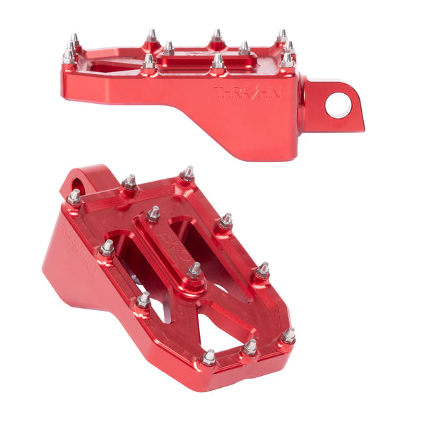 Thrashin Supply Aggressor Foot Pegs - Red