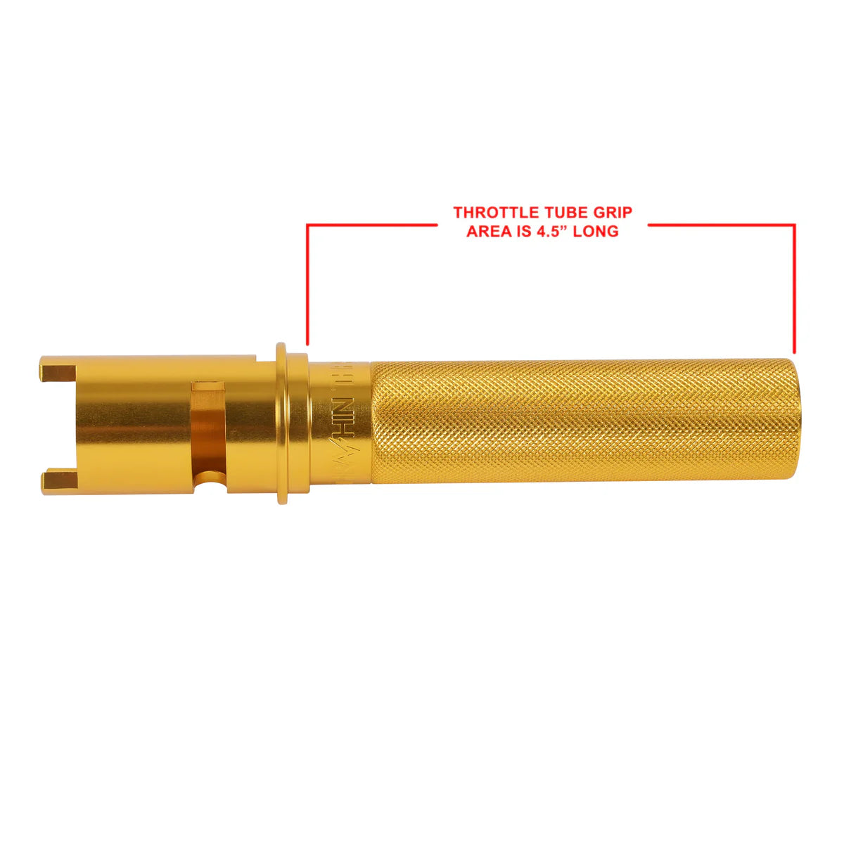 THRASHIN® 2024 Touring Throttle Tube - Billet - Gold