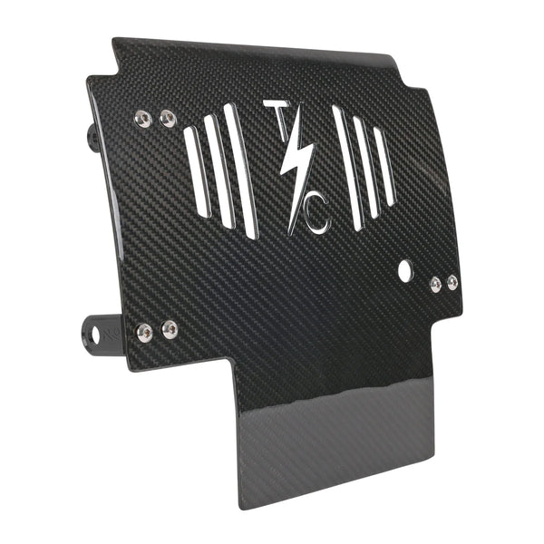 Thrashin Supply 2024+ Touring Skid Plate - Real Woven Carbon - ALL Color Brackets
