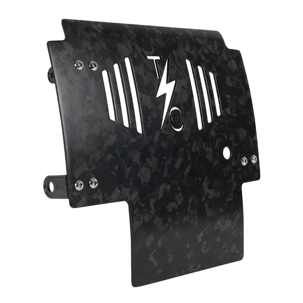 Thrashin Supply 2024+ Touring Skid Plate - Real Forged Carbon - ALL Color Brackets