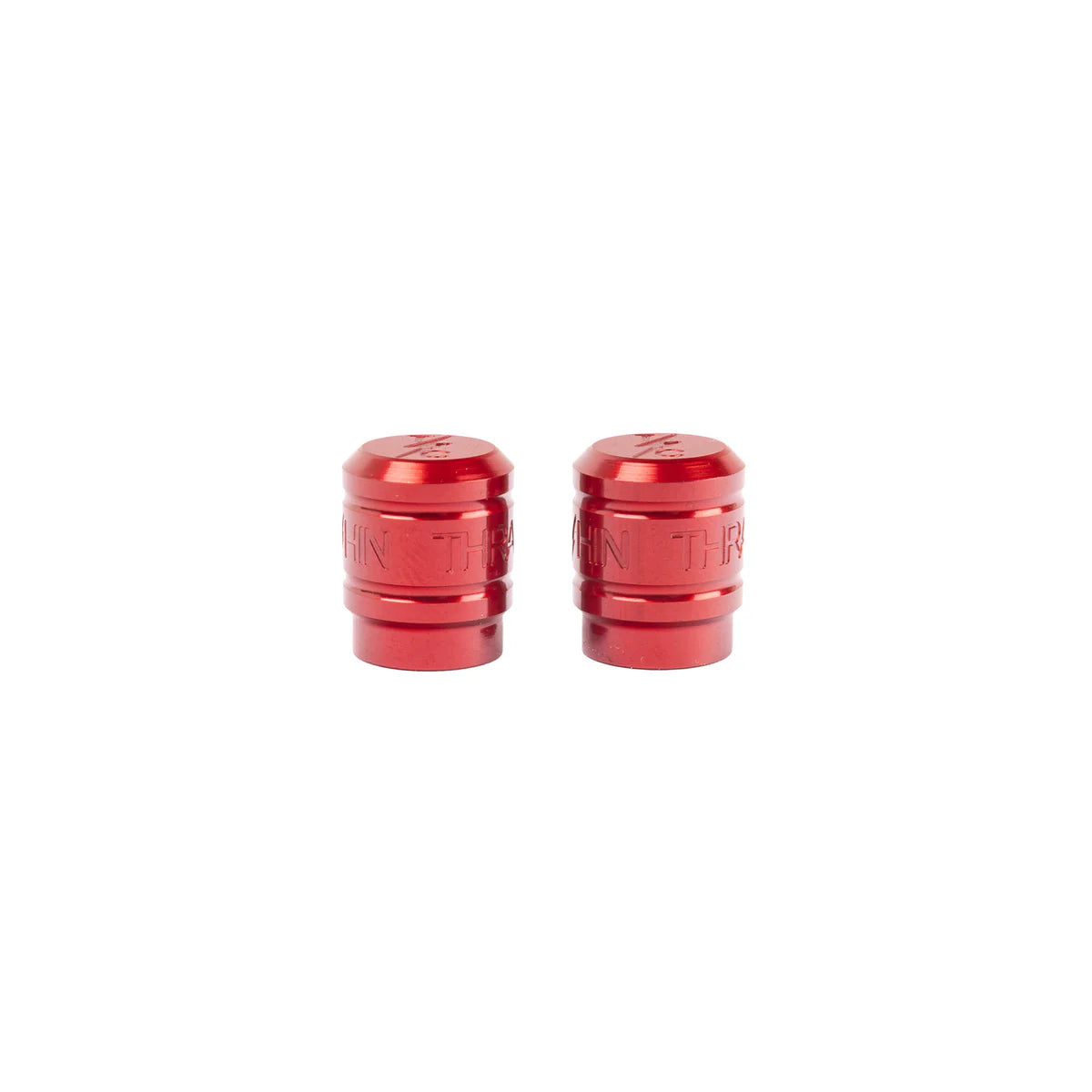 Billet Valve Stem Caps - Red