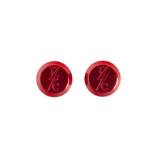 Billet Valve Stem Caps - Red