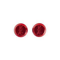 Billet Valve Stem Caps - Red