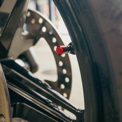Billet Valve Stem Caps - Red