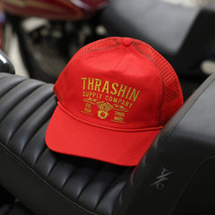 Thrashin Supply Union Snapback - Trucker - Red