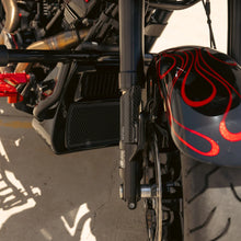 Thrashin Inverted Bagger Fork Guard - Gloss Twill Weave Carbon