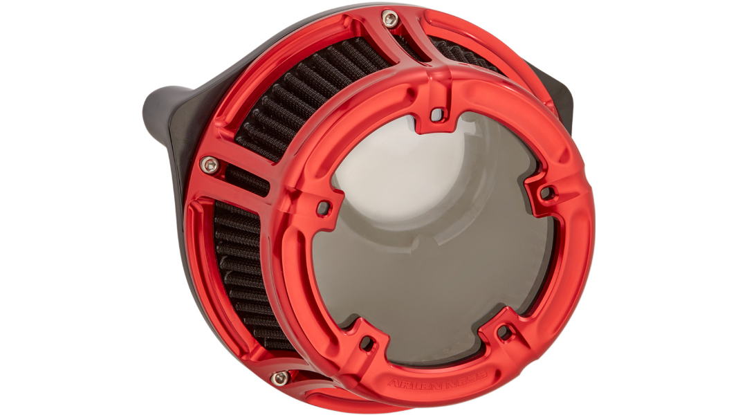 Arlen Ness Method™ Clear Series Air Cleaner - Red